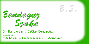 bendeguz szoke business card